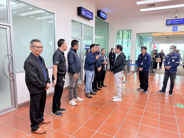 ต้อนรับ นายเกียรติชัย ชัยเรืองยศ ผู้ตรวจราชการกระทรวงคมนาคมพร้อมคณะ